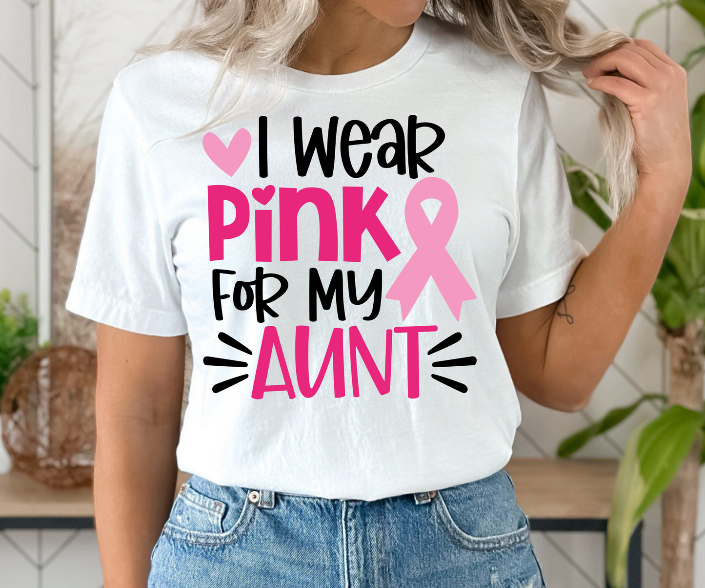 I Wear Pink For My Aunt Shirt