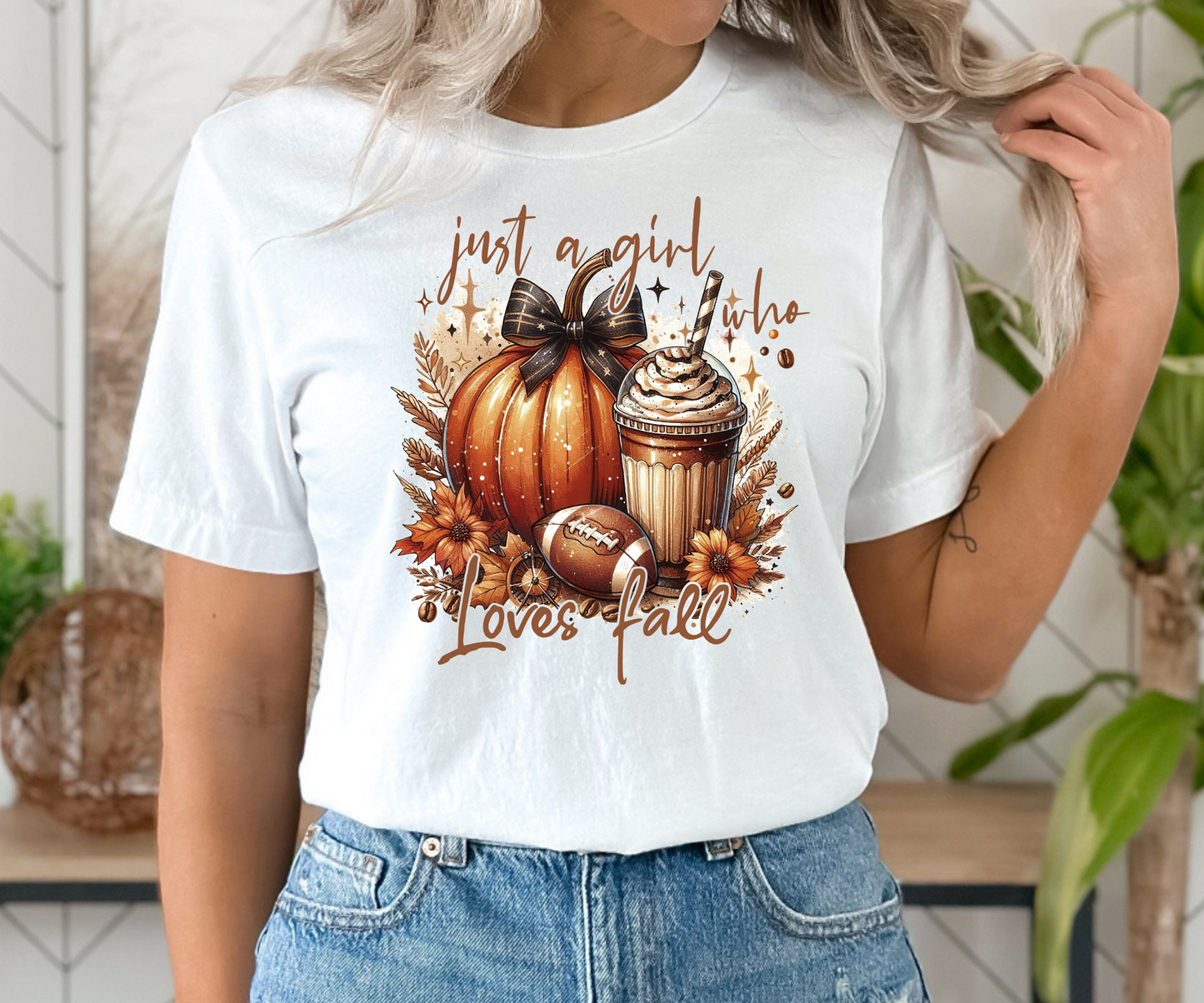 Just A Girl Who Loves Fall Shirt