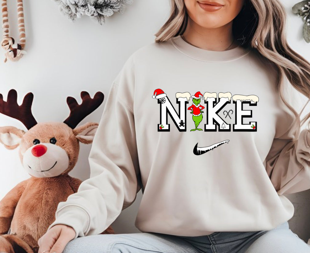 Grinch nike sweatshirt