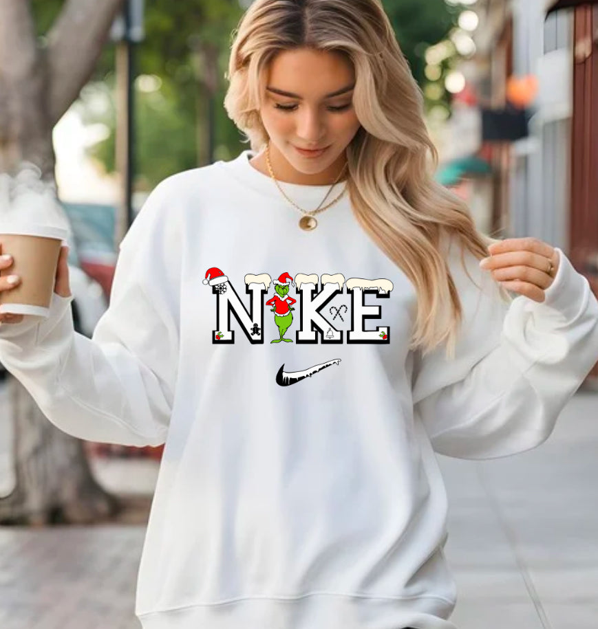 Grinch nike sweatshirt