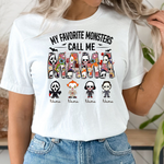 Custom My Favorite Monsters Call Me Mama Shirt