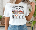 Custom My Favorite Monsters Call Me Mama Shirt