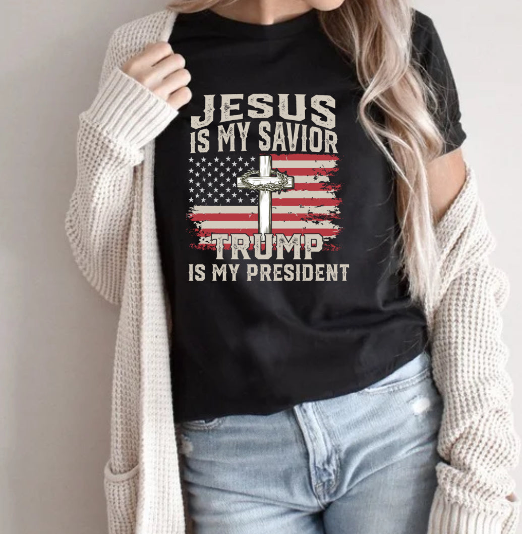 Jesus is my savior and trump is my president