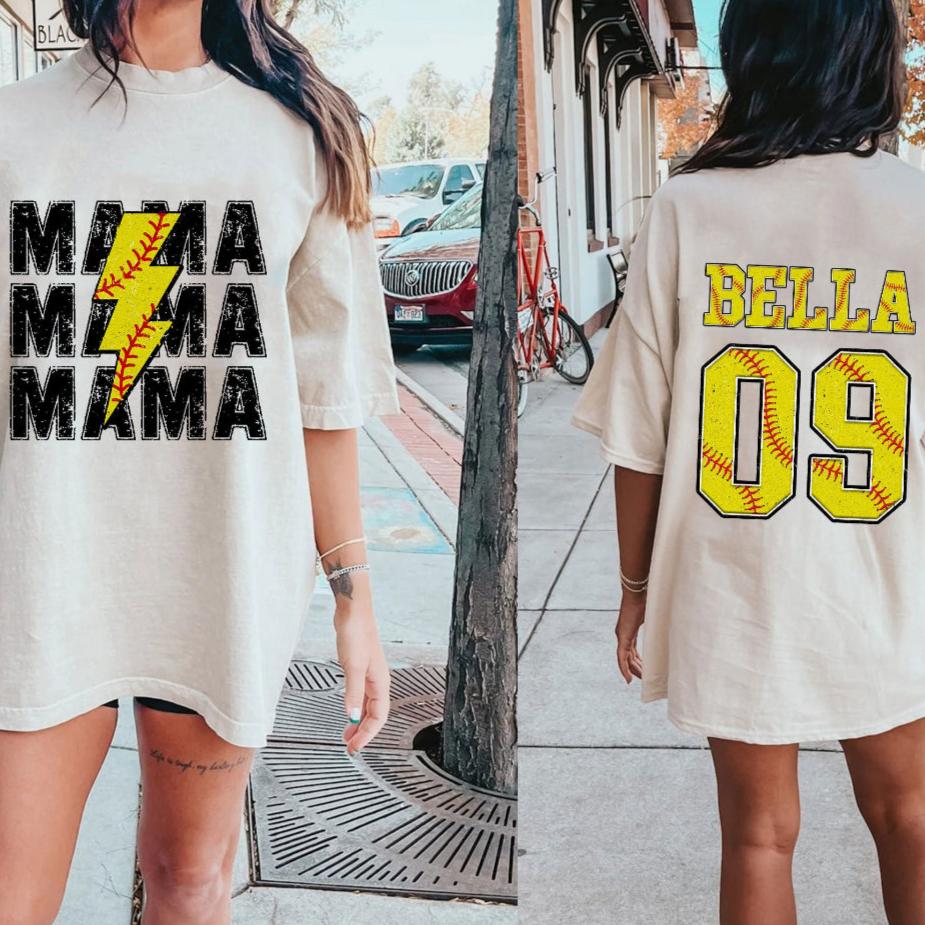 Custom Softball Mama Sweatshirt