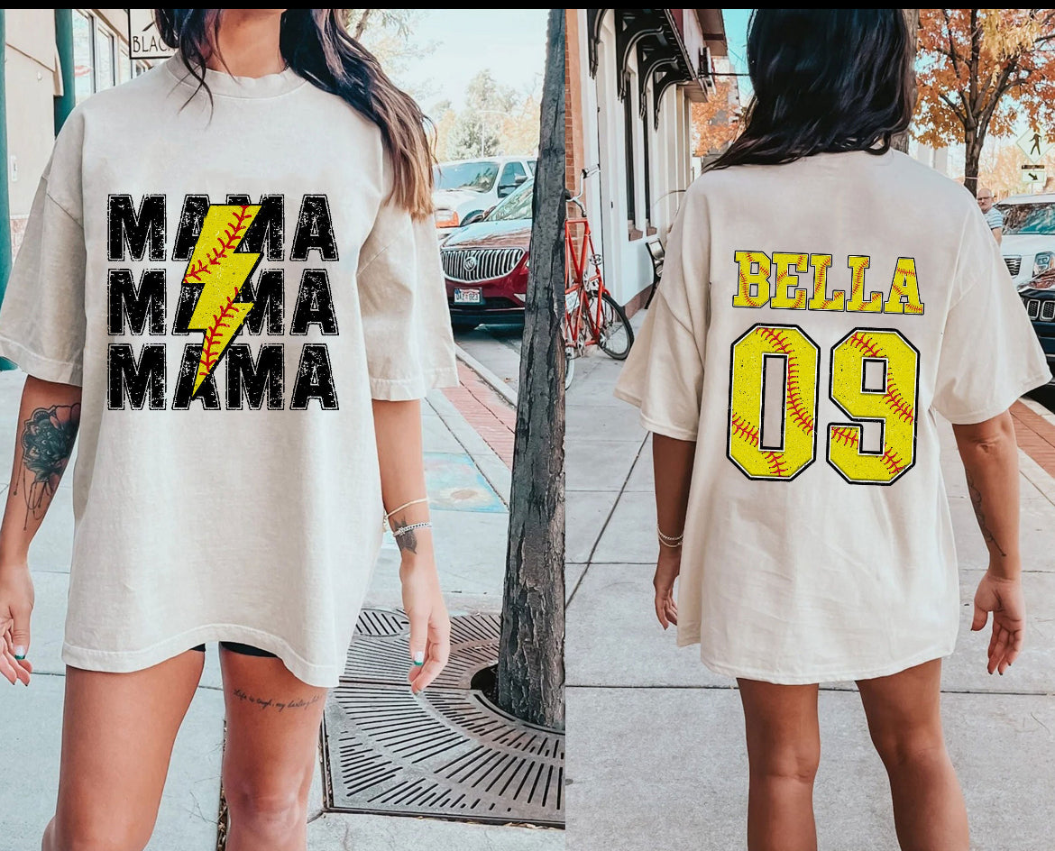 Custom Softball Mama Sweatshirt