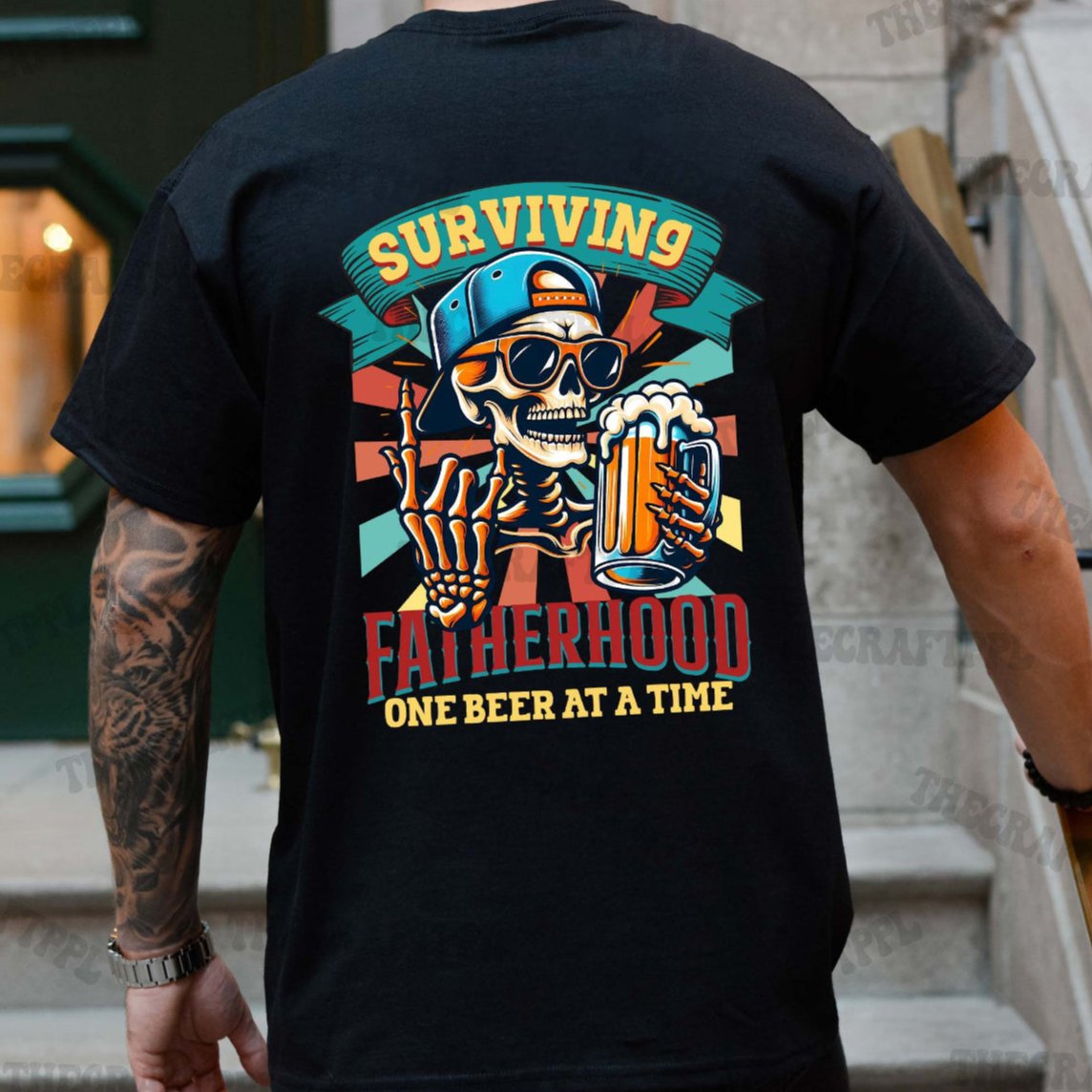 Surviving Fatherhood One Beer At A Time Shirt