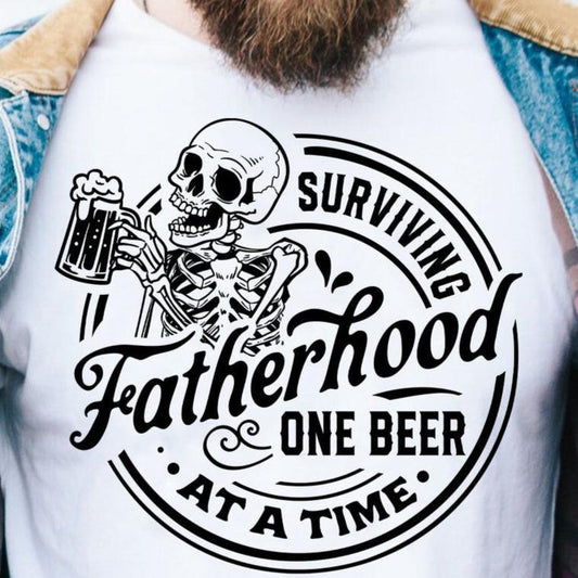 Surviving Fatherhood One Beer At A Time Shirt