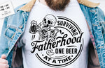 Surviving Fatherhood One Beer At A Time Shirt